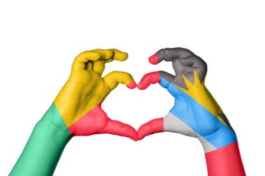 Benin Antigua ve Barbuda Heart, El hareketi kalp yapma, Kırpma Yolu
