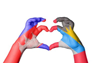 Kamboçya Antigua ve Barbuda Heart, El hareketi kalp yapma, Kırpma Yolu