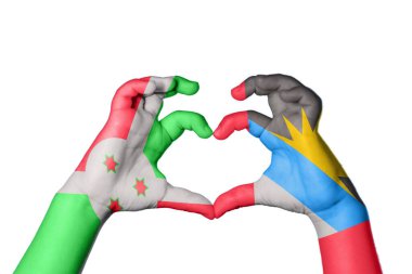 Burundi Antigua ve Barbuda Heart, El hareketi kalp yapma, Kırpma Yolu