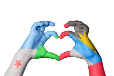 Cibuti Antigua ve Barbuda Heart, El hareketi kalp yapma, Kırpma Yolu