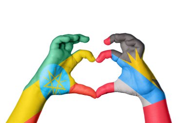 Etiyopya Antigua ve Barbuda Heart, El hareketi kalp yapma, Kırpma Yolu