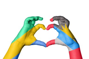 Gabon Antigua ve Barbuda Heart, El hareketi kalp yapma, Kırpma Yolu