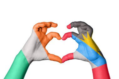 İrlanda Antigua ve Barbuda Heart, El hareketi kalp yapma, Kırpma Yolu