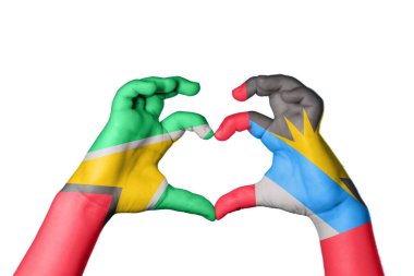 Guyana Antigua ve Barbuda Heart, El hareketi kalp yapma, Kırpma Yolu