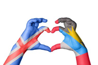 İzlanda Antigua ve Barbuda Heart, El hareketi kalp yapma, Kırpma Yolu