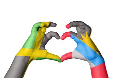 Jamaika Antigua ve Barbuda Heart, El hareketi kalp yapma, Kırpma Yolu