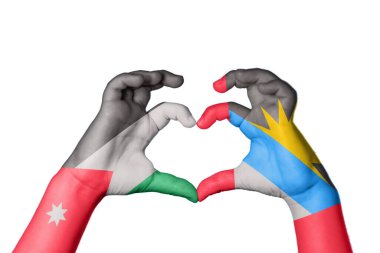 Jordan Antigua ve Barbuda Heart, El hareketi kalp yapma, Kırpma Yolu