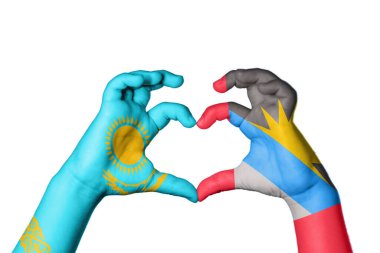 Kazakistan Antigua ve Barbuda Kalbi, El hareketi kalp yapma, Kırpma Yolu