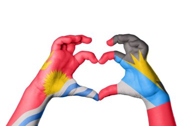 Kiribati Antigua ve Barbuda Heart, El hareketi kalp yapma, Kırpma Yolu