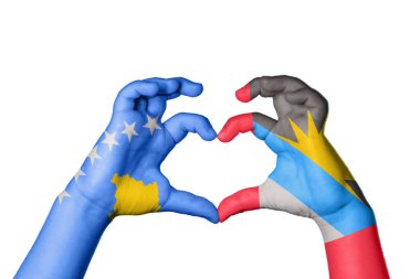 Kosova Antigua ve Barbuda Kalbi, El hareketi kalp yaptı, Kırpma Yolu