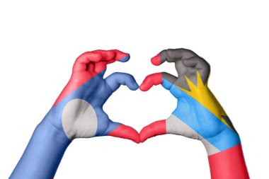 Laos Antigua ve Barbuda Heart, El hareketi kalp yapma, Kırpma Yolu