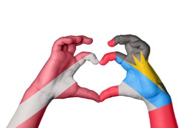 Letonya Antigua ve Barbuda Heart, El hareketi kalp yapma, Kırpma Yolu