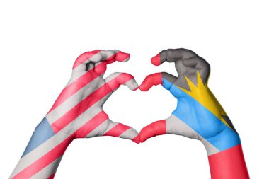 Liberya Antigua ve Barbuda Heart, El hareketi kalp yapma, Kırpma Yolu