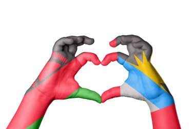 Malawi Antigua ve Barbuda Heart, El hareketi kalp yapma, Kırpma Yolu