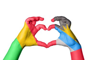 Mali Antigua ve Barbuda Heart, El hareketi kalp yapma, Kırpma Yolu