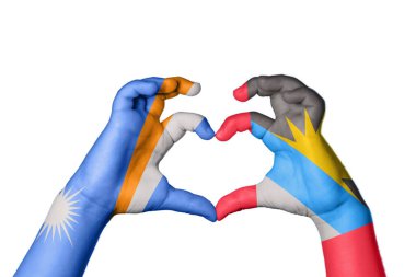 Marshall Adaları Antigua ve Barbuda Kalbi, El hareketi kalp yapma, Kırpma Yolu