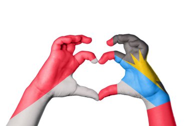 Monaco Antigua ve Barbuda Heart, El hareketi kalp yapma, Kırpma Yolu