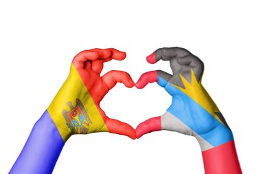 Moldova Antigua ve Barbuda Heart, El hareketi kalp yapma, Kırpma Yolu