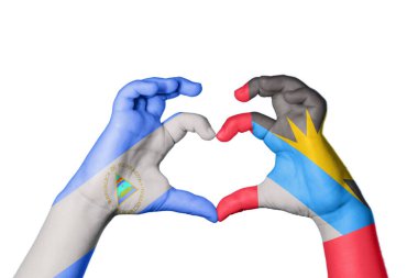 Nikaragua Antigua ve Barbuda Heart, El hareketi kalp yapma, Kırpma Yolu