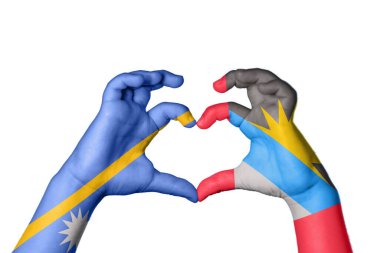 Nauru Antigua ve Barbuda Heart, El hareketi kalp yapma, Kırpma Yolu