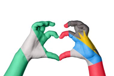 Nijerya Antigua ve Barbuda Heart, El hareketi kalp yapma, Kırpma Yolu