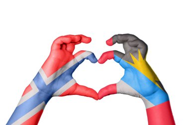 Norveç Antigua ve Barbuda Kalbi, El hareketi kalp yapma, Kırpma Yolu