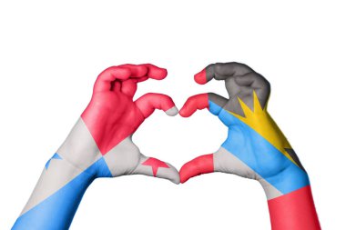 Panama Antigua ve Barbuda Heart, El hareketi kalp yapma, Kırpma Yolu