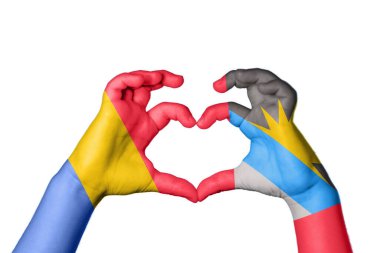 Romanya Antigua ve Barbuda Kalbi, El hareketi kalp yaptı, Kırpma Yolu