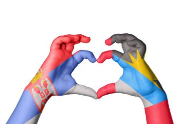 Sırbistan Antigua ve Barbuda Kalbi, El hareketi kalp yaptı, Kırpma Yolu