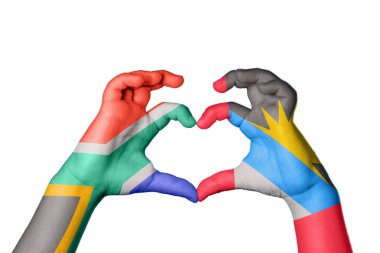 Güney Afrika Antigua ve Barbuda Heart, El hareketi kalp yapma, Kırpma Yolu