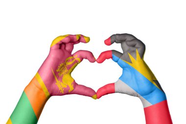 Sri Lanka Antigua ve Barbuda Heart, El hareketi kalp yapma, Kırpma Yolu