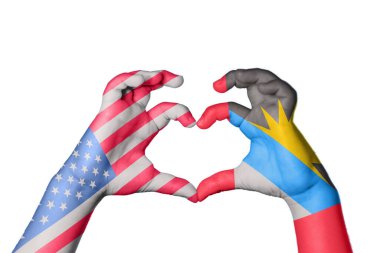 Birleşik Devletler Antigua ve Barbuda Heart, El hareketi kalp yapma, Kırpma Yolu