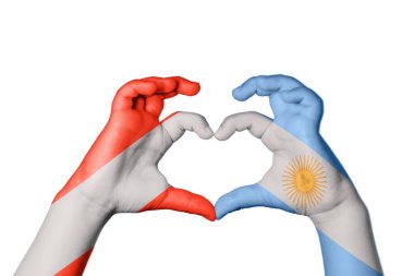 Avusturya Arjantin Kalbi, El hareketi kalp yapma, Kırpma Yolu