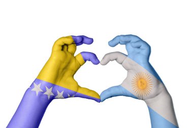 Bosna-Hersek Arjantin Kalbi, El hareketi, kalp yapma, Kırpma Yolu