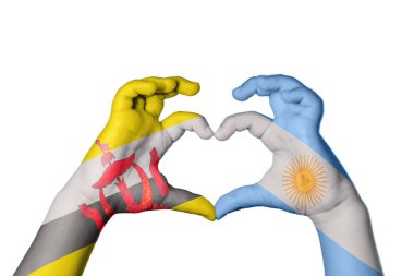 Brunei Arjantin Kalbi, El hareketi kalp yapma, Kırpma Yolu