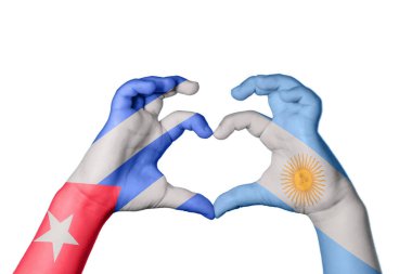 Küba Arjantin Kalbi, El hareketi kalp yapma, Kırpma Yolu