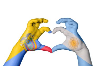 Ekvador Arjantin Kalbi, El hareketi kalp yapma, Kırpma Yolu