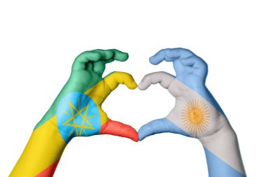 Etiyopya Arjantin Kalbi, El hareketi kalp yapmak, Kırpma Yolu