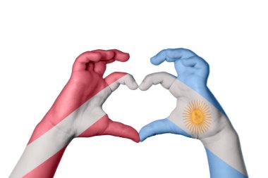 Letonya Arjantin Kalbi, El hareketi kalp yapma, Kırpma Yolu