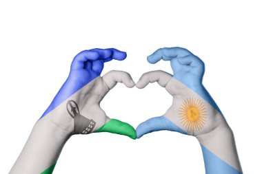 Lesotho Arjantin Kalbi, El hareketi kalp yapma, Kırpma Yolu