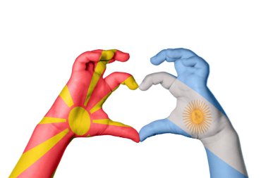 Kuzey Makedonya Arjantin Kalbi, El hareketi kalp yaptı, Kırpma Yolu