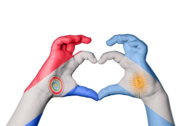 Paraguay Arjantin Kalbi, El hareketi kalp yapmak, Kırpma Yolu