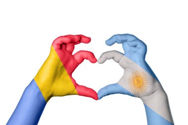 Romanya Arjantin Kalbi ve El hareketi kalp yaptı, Kırpma Yolu