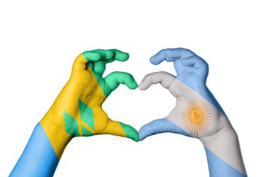 Saint Vincent ve Grenadines Arjantin Kalbi, El hareketi kalp yapma, Kırpma Yolu