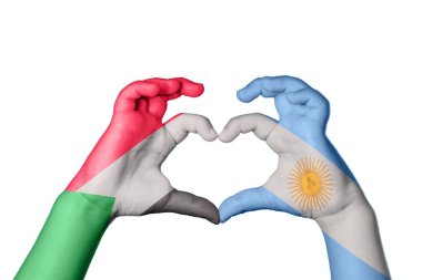 Sudan Arjantin Kalbi, El hareketi kalp yapma, Kırpma Yolu