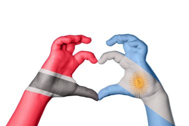 Trinidad ve Tobago Arjantin Kalbi, El hareketi kalp yapma, Kırpma Yolu