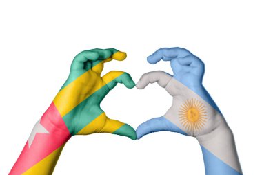 Togo Arjantin Kalbi, El hareketi kalp yapmak, Kırpma Yolu