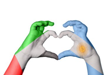 Birleşik Arap Emirlikleri Arjantin Kalbi, El hareketi kalp yapma, Kırpma Yolu