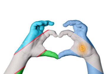 Özbekistan Arjantin Kalbi, El hareketi kalp yapma, Kırpma Yolu