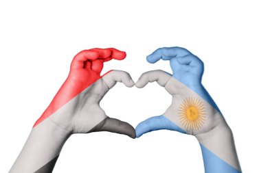 Yemen Arjantin Kalbi, El hareketi kalp yapmak, Kırpma Yolu